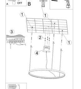 Závesné LED svietidlo Rio 110, 1x LED 70w, 3000k, g