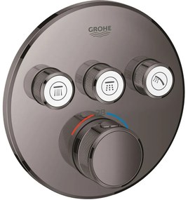 GROHE Grohtherm SmartControl termostatická batéria pod omietku, pre 3 výstupy, tmavý grafit, 29121A00