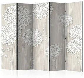 Paraván - Creamy Daintiness II [Room Dividers] Veľkosť: 225x172, Verzia: Akustický