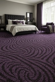 ITC, AKCIA: 190x230 cm Koberec metráž Spring 6470, šíře, fialová, filc, detská izba