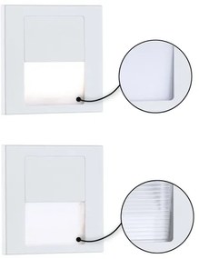 Paulmann 79999 - LED/1W Schodiskové svietidlo TSARO 230V Follow/biela