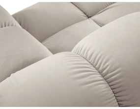 Béžová zamatová pohovka 188 cm Bellis – Micadoni