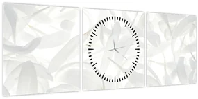 Obraz - Okvetné lístky (s hodinami) (90x30 cm)