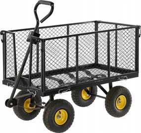 Garden Line XL DVOJFUNKČNÝ ZÁHRADNÝ VOZÍK – ČIERNY S PLACHTOU