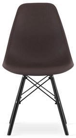 Stolička OSAKA káva / čierne nohy x 4 9401 80 00 00