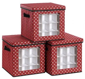 Set úložných boxov na Vianočné gule RFB029R01 (3 ks)