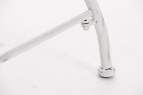 Kovová stolička Lotta s područkami - Biela antik