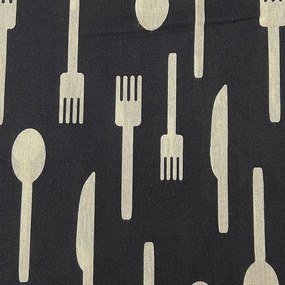 Závesová látka Modern 1,5 mb čierna/biela. Tovar na mieru