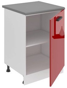 Kuchynská skrinka Belini Premium Full Version spodná 60 cm červený lesk s pracovnou doskou