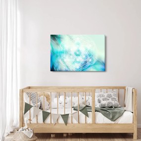Obraz - Merkaba v tyrkysovom pozadí (90x60 cm)