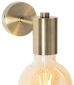 Priemyselná nástenná lampa bronzová - Facil