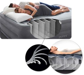 Intex Nafukovací matrac na spanie manželská posteľ 191x137 cm béžová INTEX 64102