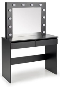 Toaletný stolík AMORIO čierny