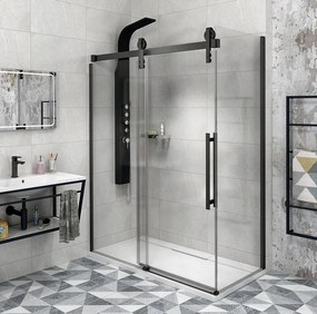 Gelco Gelco, VOLCANO BLACK obdĺžniková sprchová zástena 1400x900mm L/P varianta, GV1414GV3490