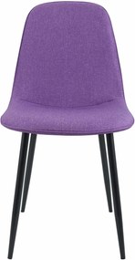 Sada 4 ks jedálenskej stoličky Maryam látka - lila