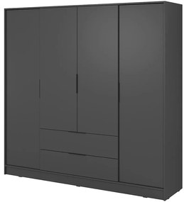 Skriňa Kelly 4D bez zrkadla grafit