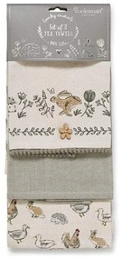 Utierky a chňapka v súprave 4 ks Country Animals – Cooksmart ®
