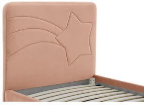 Ružová detská posteľ 90x200 cm Star – Scandic