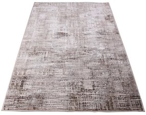 Koberec Safir 440 krémový / tmavohnedý