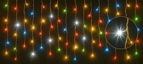Vianočné svetielka LED záclona FLASH multicolor 1000 LED