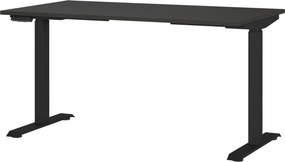 XXXLutz PÍSACÍ STÔL, čierna, 140/80/72-118 cm Novel - Kancelárske stoly - 001258027122