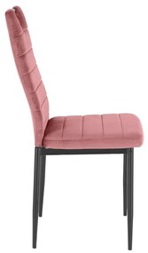 Tmavo ružové zamatové jedálenské stoličky v súprave 2 ks Mandy – Støraa