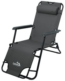 Cattara 13513 Skladacie ležadlo Comfort, antracit, 155 x 61 cm