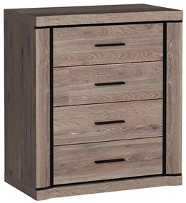 Komoda Dallas D4 hľuzový dub