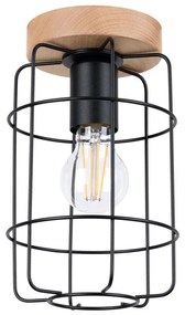 Sollux SL.1262 - Stropné svietidlo GOTTO 1xE27/15W/230V čierna