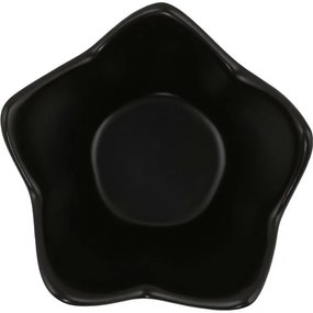 Sada 6 keramických misiek Lotus, 11,8 cm, čiernafarba