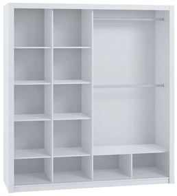 Posuvná skriňa so zrkadlom Kler SZ200 KE09, Farby: dub artisan / zrkadlo