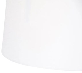 Osvetlenie na zavesenie z ocele s bielymi tienidlami z ľanu 35 cm 2-svetlo - Blitz