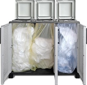 ARTPLAST Skriňa na triedený odpad Linea Family 3dv/3víka