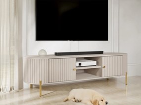 TV stolík / skrinka Kareri 180 2D, Farby: pieskovo béžová