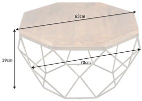 Konferenčný stolík Diamond 70cm Mango