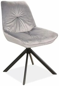 Stolička Boogie I Velvet Sivá