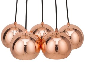 Dizajnová závesná lampa Briella- zlatoružová