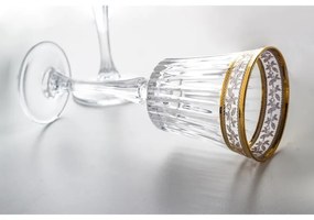 BOHEMIA PRESTIGE DORATO POHÁR NA VÍNO 300ML SADA 6 KS