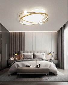 Toolight Toolight, LED stropné svietidlo + diaľkové ovládanie APP1059-C, biela-zlatá, OSW-08885