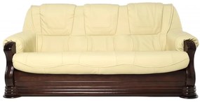 Kožená sedacia súprava Baron LUX 3N + 1 + 1, šedá / čerešňa (K 23 - antracit/4 )