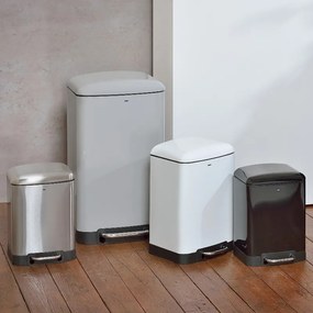 Kela Pedálový odpadkový kôš DAVINO 12 l, biela