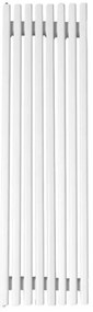 Regnis Lazur LA, vykurovacie teleso 540x1000mm so stredovým pripojením 50mm, 766W, biela matná, LAZURLA/1000/540/D5/WHITE