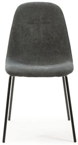 Tmavosivé jedálenské stoličky v súprave 4 ks Renne – Marckeric