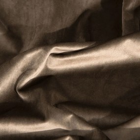 Dekorstudio Záves VILLA z exkluzívneho zamatu 140 x 250 cm v hnedej farbe - dekoračné kolieska