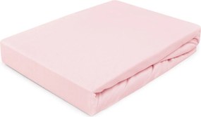 DETSKÉ JERSEY PRESTIERADLO 006 80X180 CM SVETLORUŽOVÉ