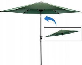 Zahradní slunečník s ochranným obalem VELLO 300 cm zelený