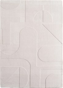 Ayyildiz, Koberec behúň Pompei 1614 cream, 80x250, biela, chodba / predsieň