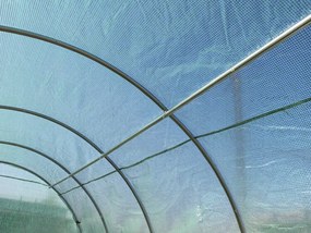 Garden Line 4-dielny biely fóliový záhradný tunel 6 x 3 x 2 m