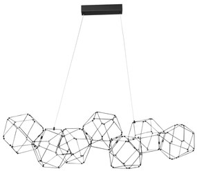 LED luster Nebula 108 čierne