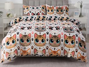 XPOSE® Francúzske mikroplyšové obliečky ROZTOMILÉ MAČKY Exclusive